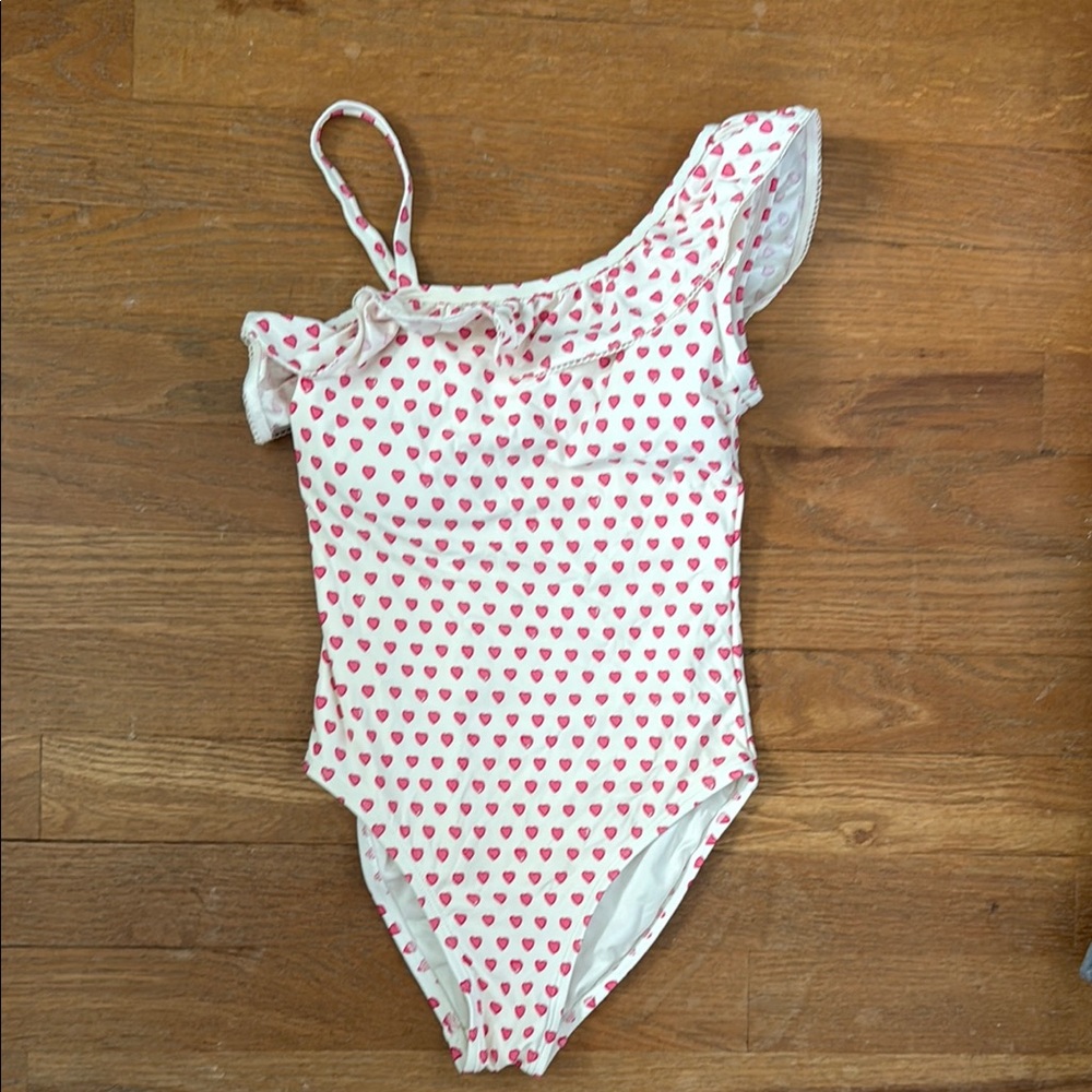 Roberta Roller Rabbit Pink Heart Kids Swim One Piece